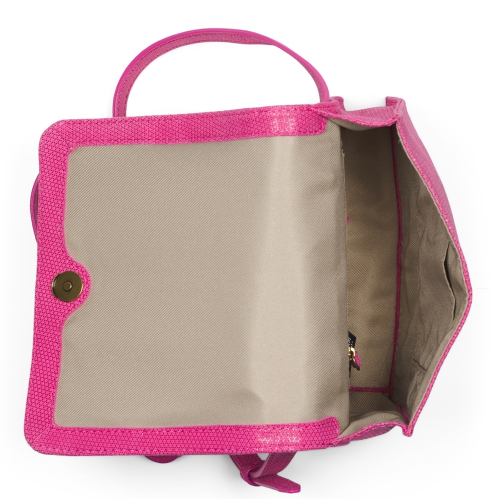 American Leather Co. Pink Leather Book Flap Crossbody - Picture 11 of 11